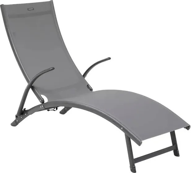 Сгъваем шезлонг Hesperide Samba, Алуминий - Антрацит/Графит