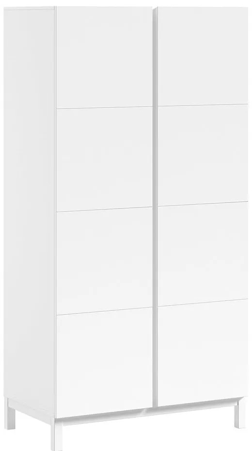 Бял детски гардероб 99x196x58 cm Eva – Vipack