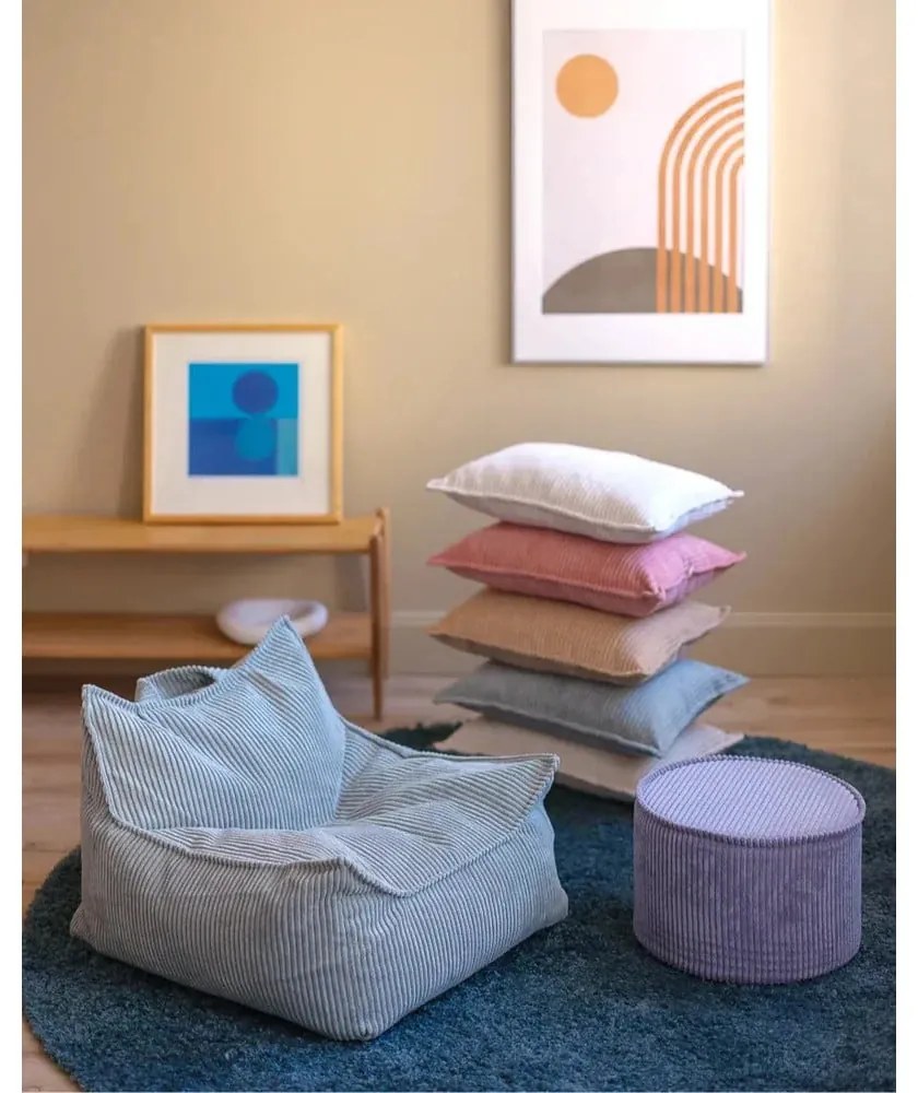 Детска възглавница за диван от рипсено кадифе в цвят мента Bolster – Wigiwama