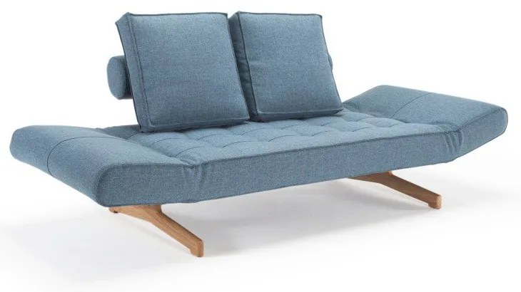 Светлосиня лежанка Innovation Ghia Chrome Mixed Dance Light Blue