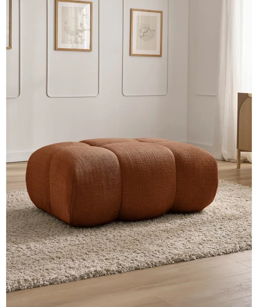 Шенилова табуретка в тухлен цвят Ivane – Bobochic Paris