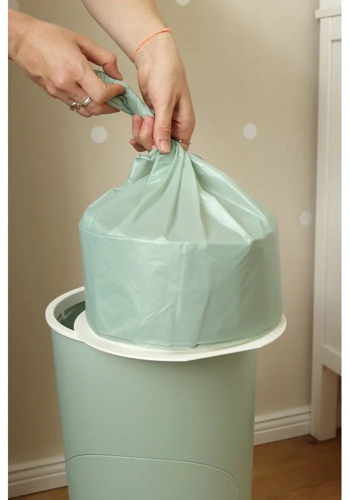 Пластмасово кошче за пелени мента 25 l Whale – Kindsgut