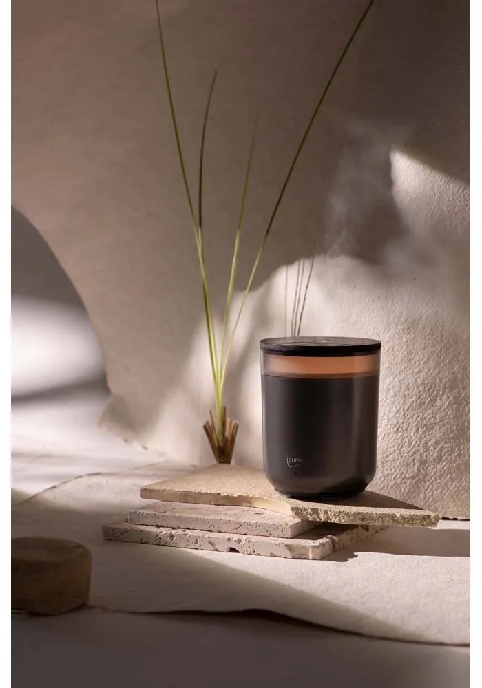 AIR SONIC AROMA CANDLE GREY ЕЛЕКТРИЧЕСКИ ДИФУЗЕР С ДИСТАНЦИОННО ЧЕРЕН