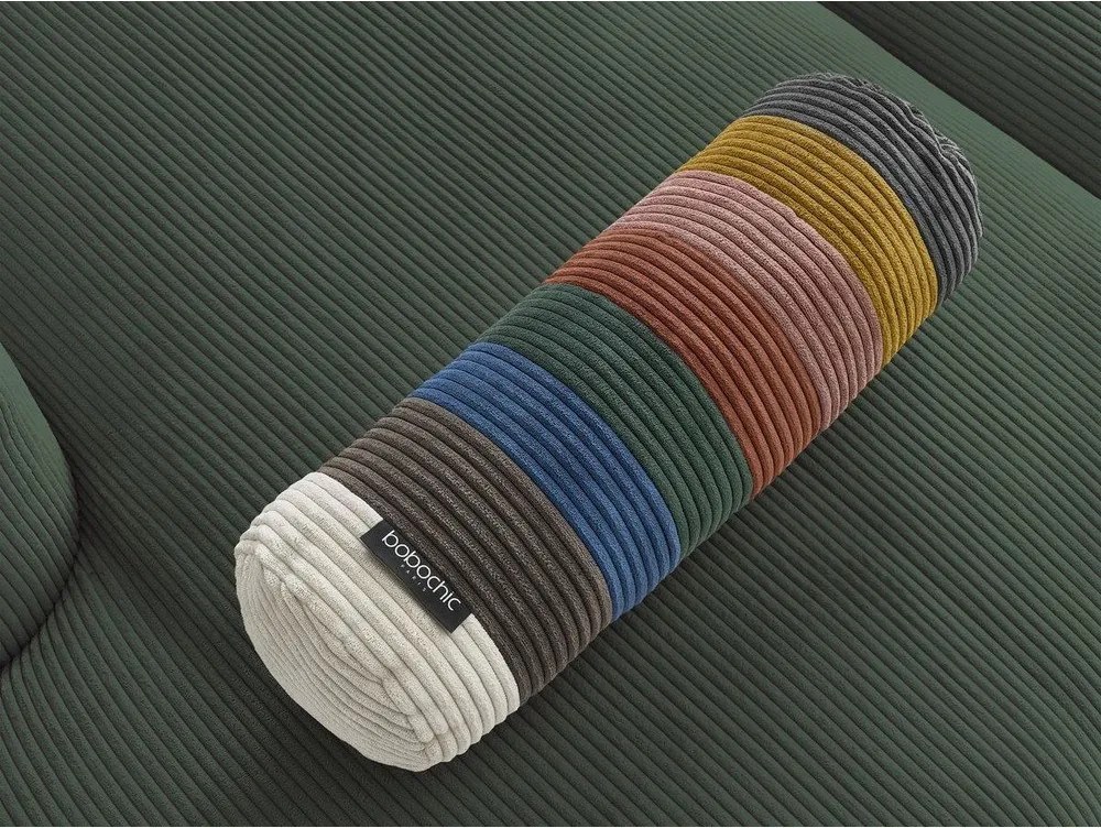 Зелен ъглов диван от рипсено кадифе Belair – Bobochic Paris