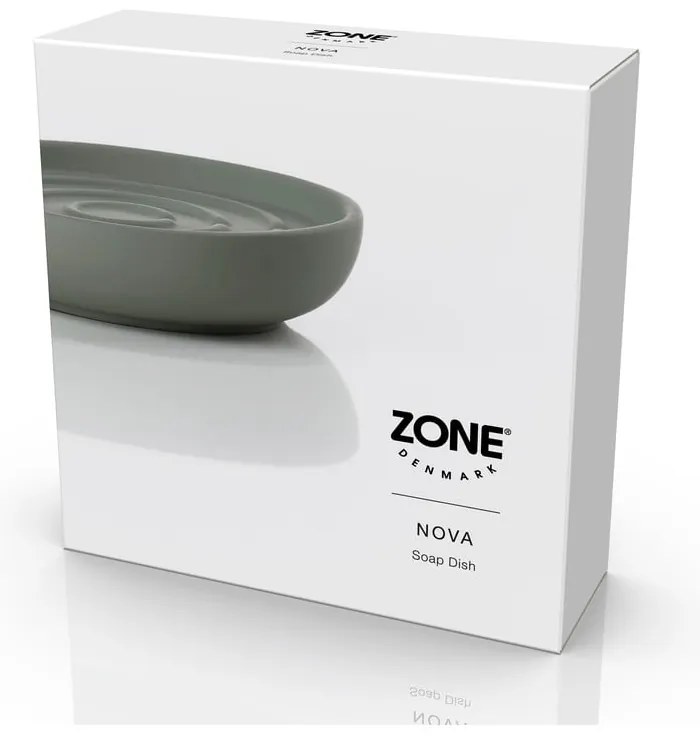 Зелена порцеланова поставка за сапун Nova - Zone