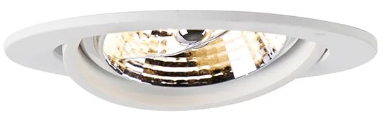 Комплект от 6 модерни вградени спота бели, накланящи се AR70 - Cisco