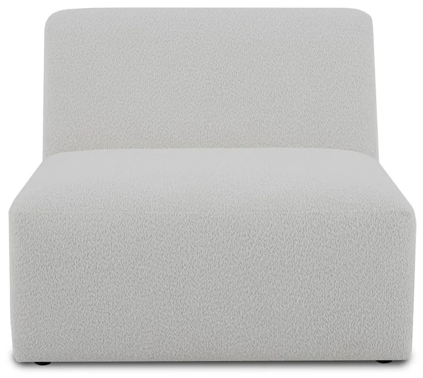 Бял модулен диван от букле (среден модул) Roxy – Scandic