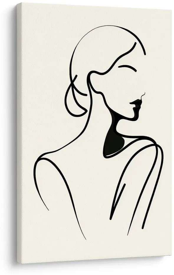 Картина на платно – Жена в минималистични линии
