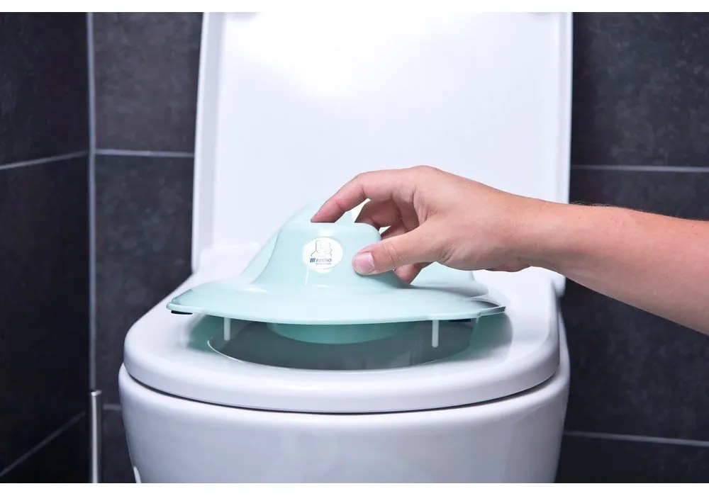 Светлорозова детска седалка за тоалетна TOP - Rotho