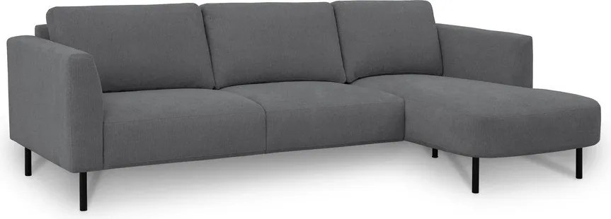 Тъмносив ъглов диван (десен ъгъл) Hero – Scandic