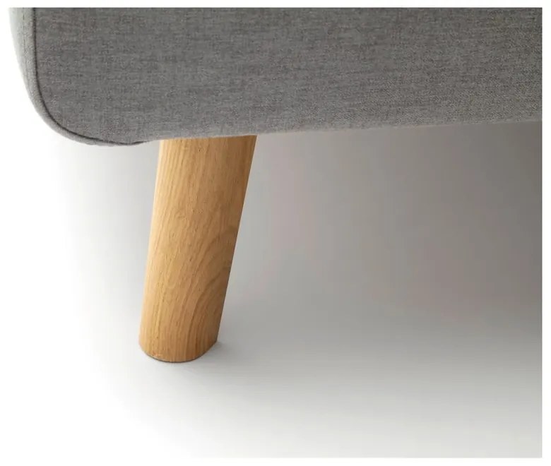 Сиво двойно легло 160x200 cm тапицирано с място за съхранение с включена подматрачна рамка Mattis – Meise Möbel