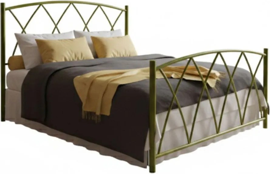 Легло Hermes-90x190-Gold-Με ποδαρικό