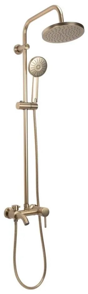 REA-P7051 - Душ комплект със смесител LUIS в четкано златно покритие