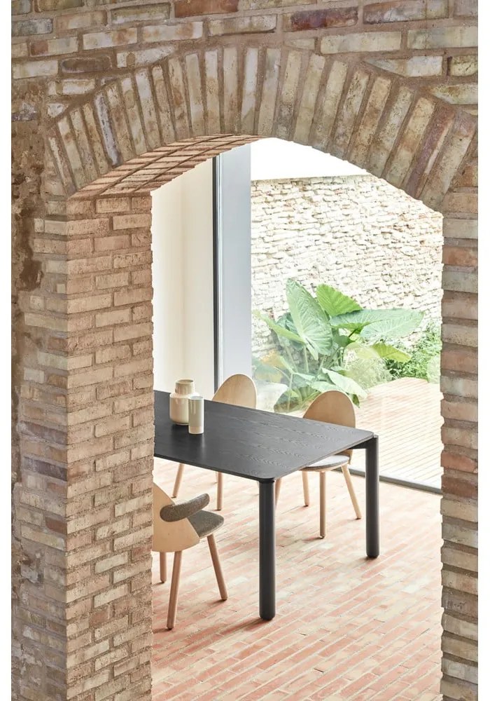 Черна маса за хранене , 180 x 100 cm Atlas - Teulat