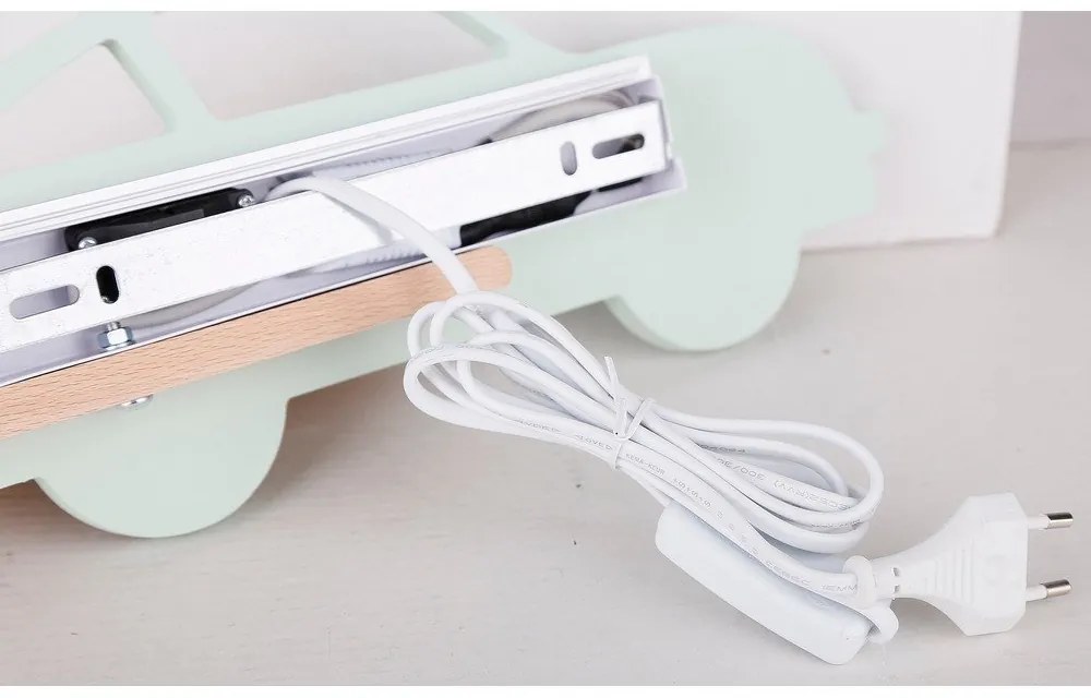 Детска лампа в цвят мента Car - Candellux Lighting