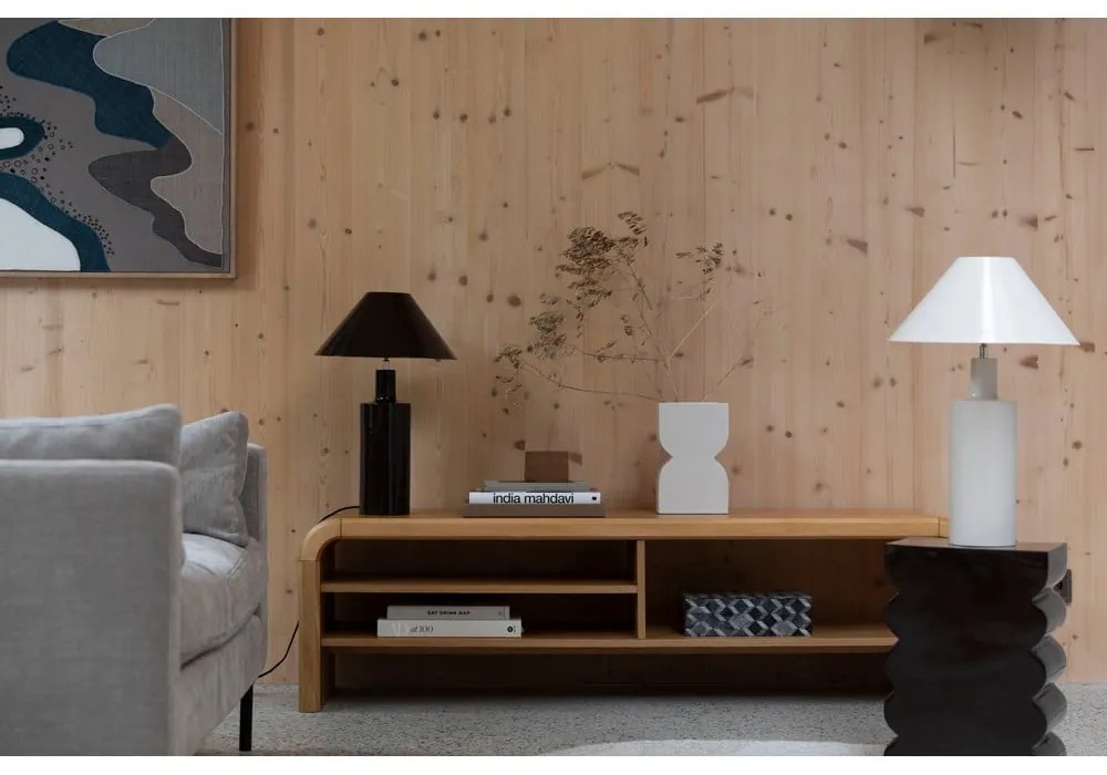 Маса за телевизор от декор от дъб в естествен цвят 160x45x40 cm Brave – Zuiver