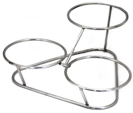 BH-Иноксова стойка за купи за блок маса 3-ка (WP-III D)