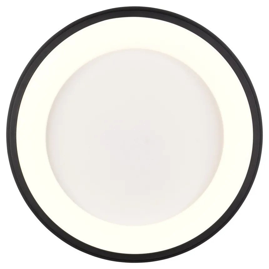 Черно LED затъмняващо се осветително тяло за таван Cardona – Trio