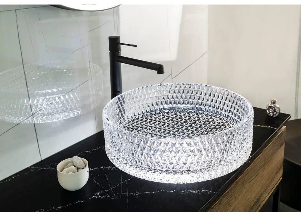 Стъклена кръгла мивка ø 39,5 cm Maragua – Sapho