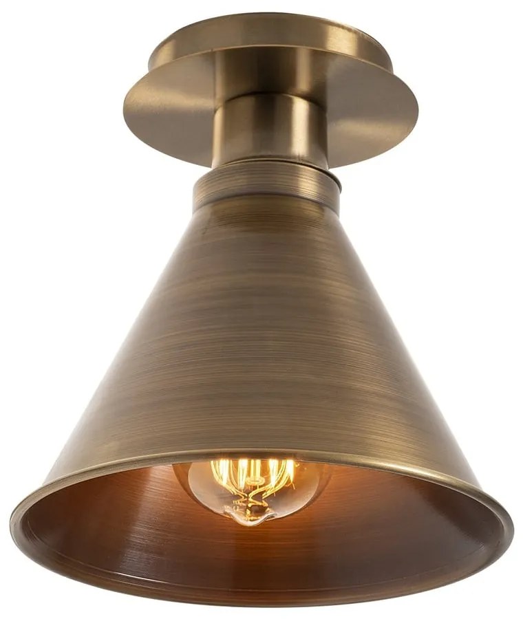 Осветително тяло за таван с метален абажур в бронзов цвят ø 20 cm Berceste – Opviq lights