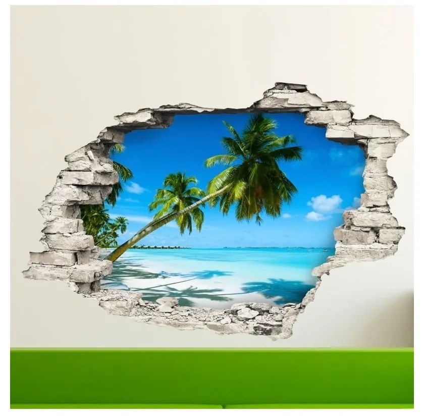 Стикер Пейзаж на плажа, 60 x 90 cm - Ambiance