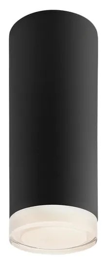 Черна лампа за таван със стъклен абажур - LAMKUR