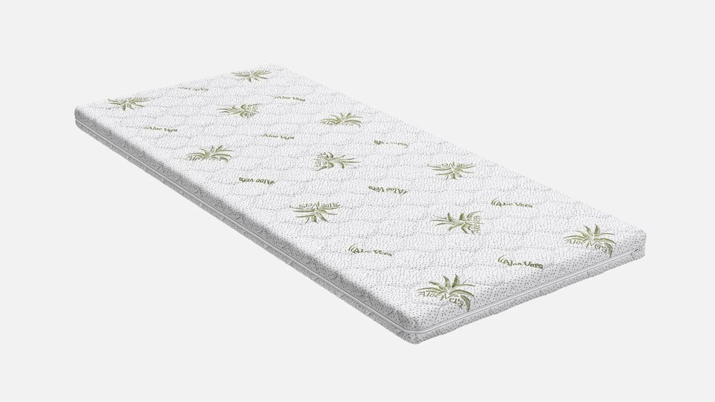 Топ матрак Sleepy, Aloe Comfort7 см - РАЗОПАКОВАН, 90x190x7, Твърд, Eластична пяна