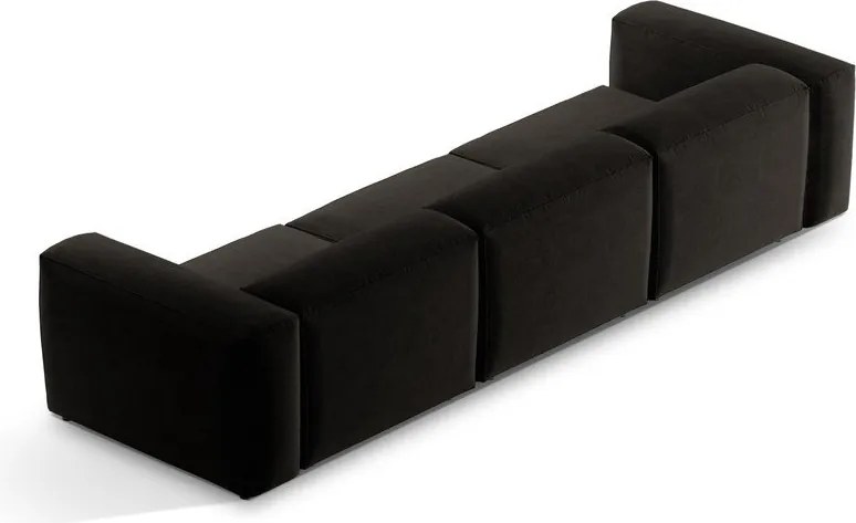 Черен диван 364 cm Bergamo – Cosmopolitan Design