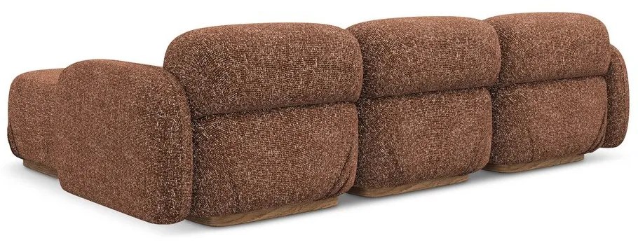 Оранжев/кафяв модулен ъглов диван (променлив) Ailani – Makamii