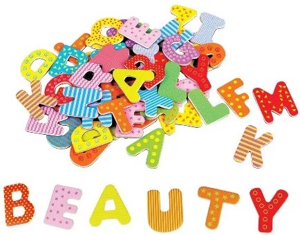 Lelin Toys - Дървени магнити - Английска азбука