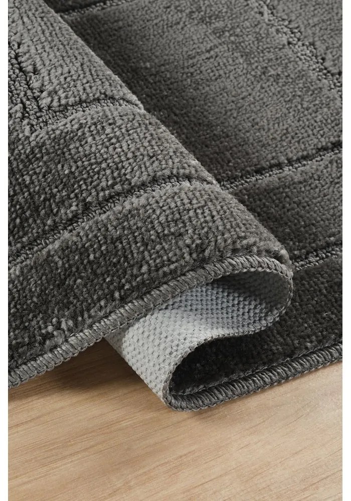 Антрацитни килими за баня в комплект от 2 бр. 50x80 cm Cerceve – Foutastic