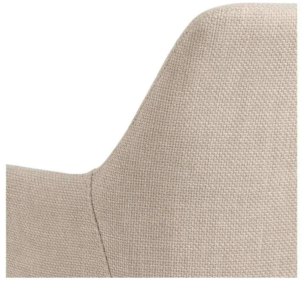 Бежови тапицирани трапезни столове в комплект с подлакътници 2 бр. Lizzy – Actona