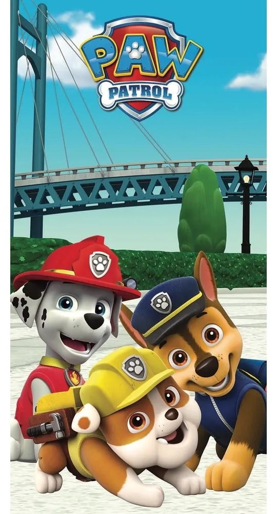 Памучна детска кърпа 70x140 cm Paw Patrol – Jerry Fabrics