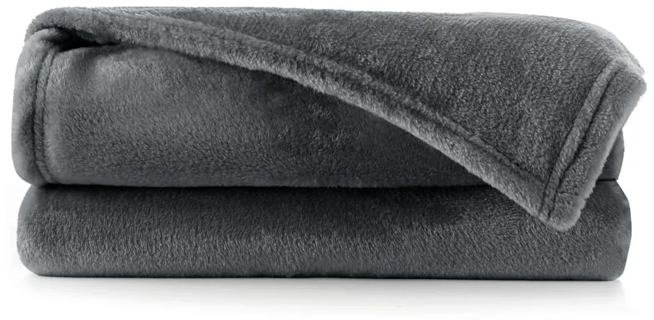 Тъмносиво одеяло от микрофибър , 150 x 200 cm Mic - DecoKing