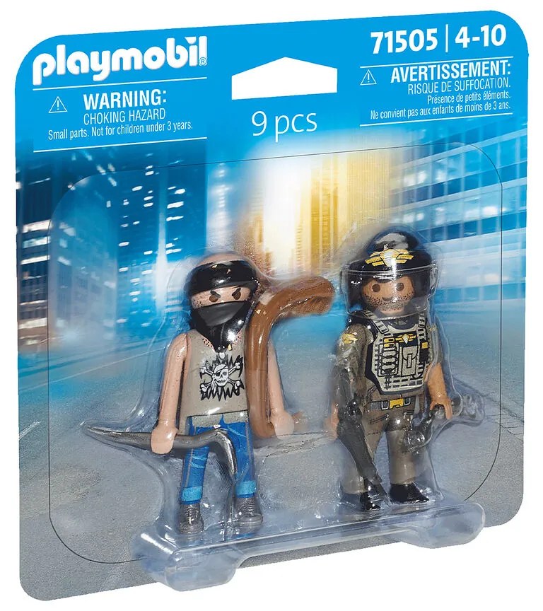 Playset Playmobil Полиция Крадец 9 Части