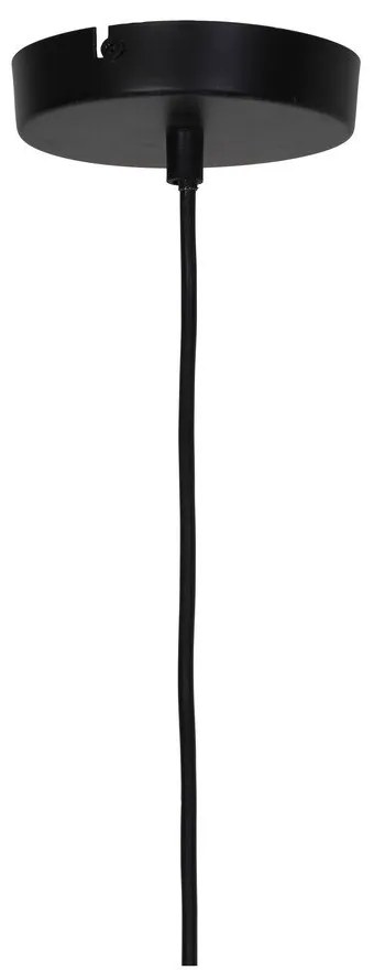 Матово-черно висящо осветително тяло с метален абажур ø 50 cm Reilley – Light & Living