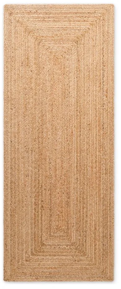 Двустранна/ръчно изработена ютена пътека в естествен цвят 80x200 cm Sharmila Natural Brown – Hanse Home