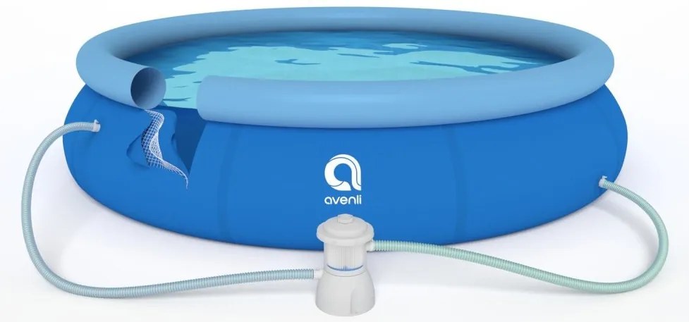 Градински надуваем плувен басейн 305 x 76 cm - комплект 14in1 с аксесоари