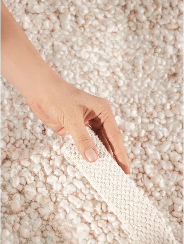 Кремава ръчно изработена пътека от букле 80x200 cm Notting Hill Portobello – Ted Baker