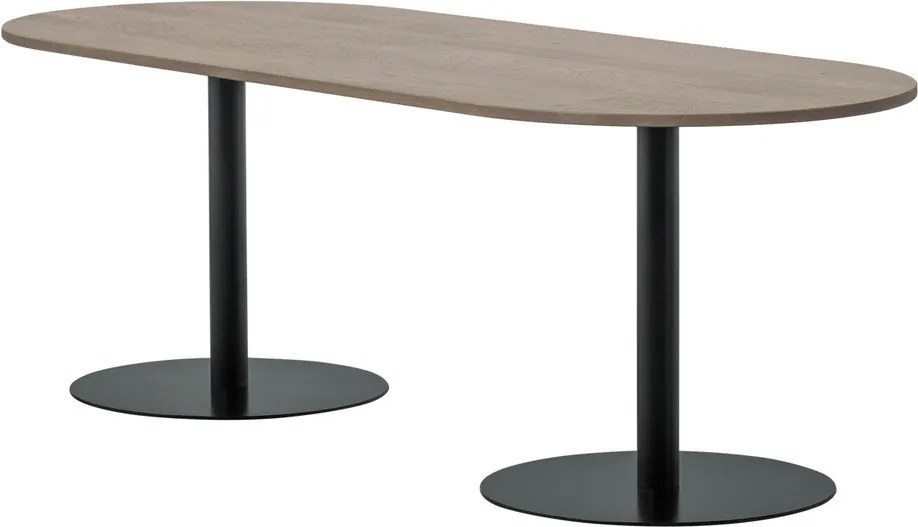 Трапезна маса с дъбова дървена плоскост 90x220 cm Tablo – WOOOD