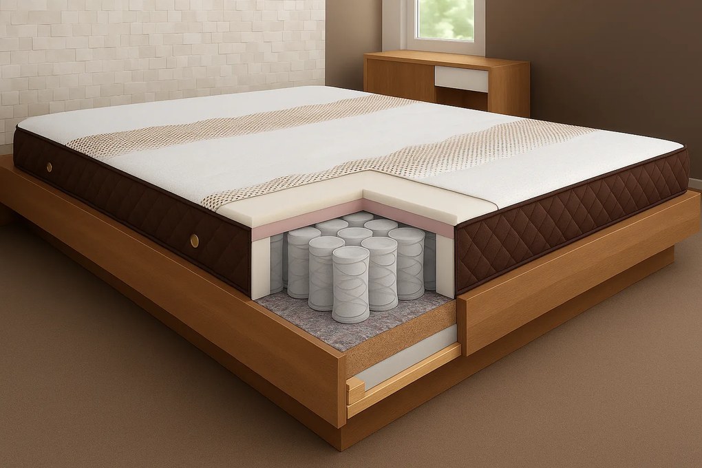 Двулицев матрак Pocket Deluxe от Sleepy 160/200/24 см
