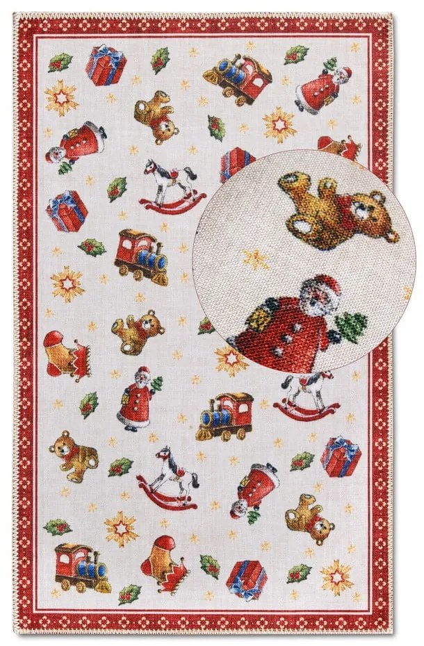 Червен килим с коледен мотив 50x80 cm Red Christmas – Villeroy&amp;Boch