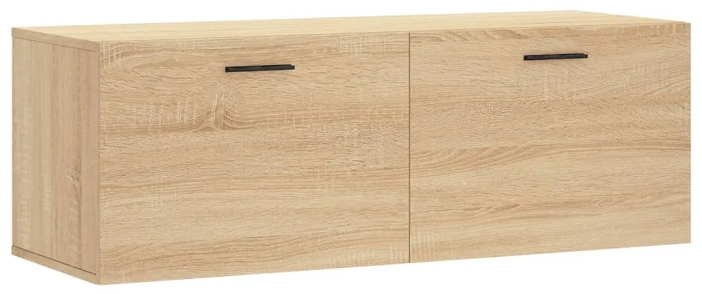 830151 vidaXL Стенен шкаф, сонома дъб, 100x36,5x35 см, инженерно дърво