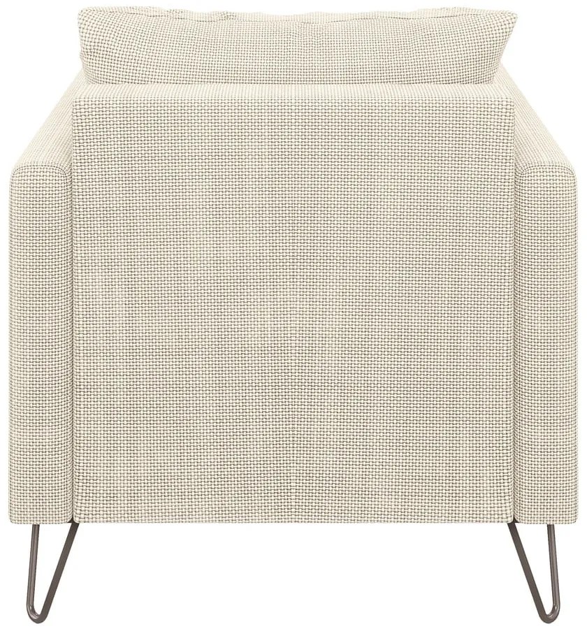 Кремаво шенилово кресло Freya – Ropez