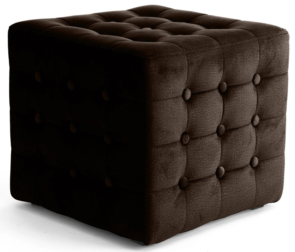 Пуф Wisdom-кафяв тъмен