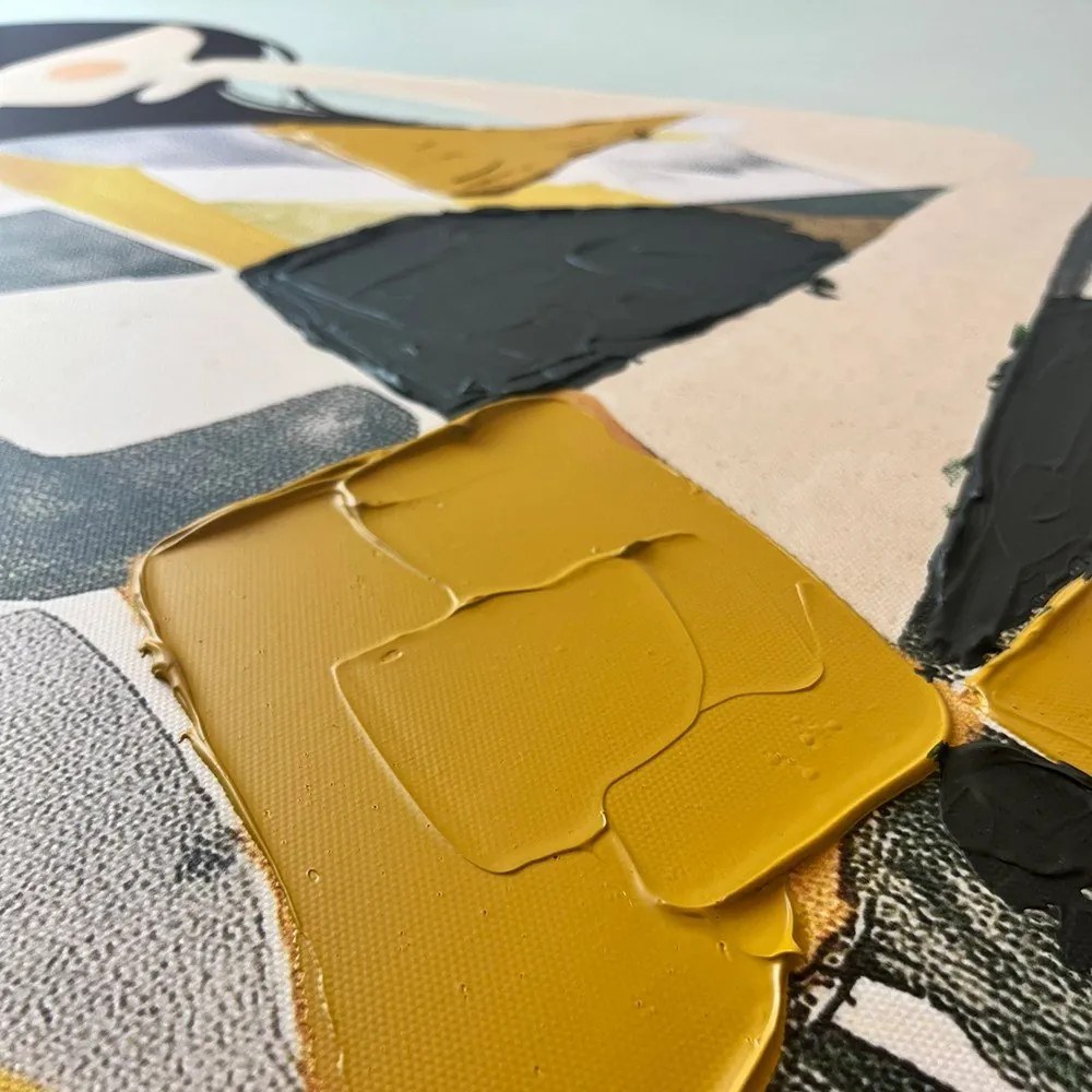 Картина с ръчно изрисувани елементи 70x100 cm Penelope – Styler