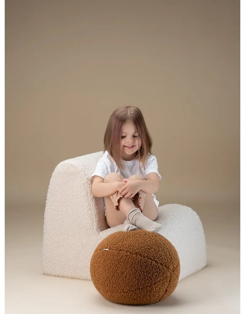 Кремав детски стол от букле Cloud – Wigiwama