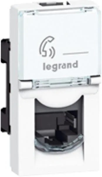 Legrand Розетка RJ45 FTP cat.5e 1 мод. цвят бял Mosaic  - 076552