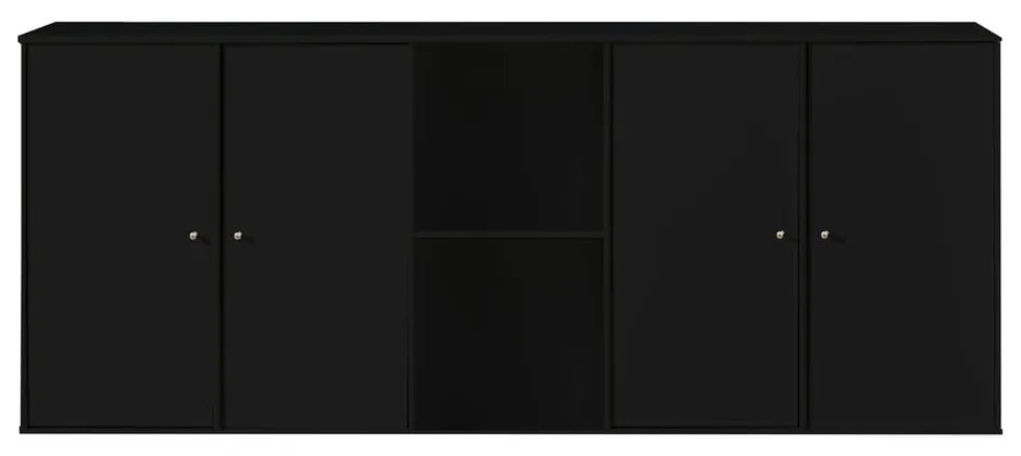 Черен стенен сандък Hammel , 169 x 69 cm Mistral Kubus - Hammel Furniture