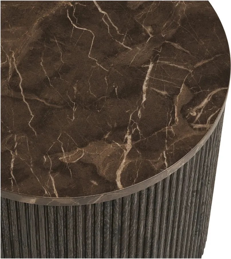 Кръгла странична масичка с плот от имитация на мрамор ø 45 cm Rota – House Nordic